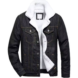 Street Wear Factory Design Sherpa Jeans Jacket Para la venta Diseño personalizado Hombres Use Sherpa Jeans Jacket - Product Image 1