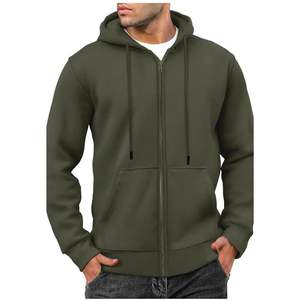 เสื้อฮู้ดผู้ชายผ้าฝ้าย 100% สำหรับฤดูหนาว ทรงโอเวอร์ไซส์ ผ้าถักป้องกันการเป็นขุย ลายปัก 3 มิติ พิมพ์ลายนูน น้ำหนัก 400 กรัม สีพื้น - Product Image 5