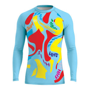 Camiseta de Manga Larga Unisex con Protección UV y Diseño Único en el Panel del Pecho, de Secado Rápido, en Tela de Algodón y Poliéster - Product Image 3