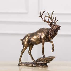 Sculpture de figure animale en laiton antique pour salon idéal pour la décoration de la maison et à des fins d'affichage d'événements religieux - Product Image 1