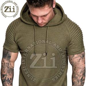 Meilleures ventes OEM Sweatshirts à capuche de fitness pour hommes, mode hiver, en polyester/coton, technique de teinture unie - Product Image 1