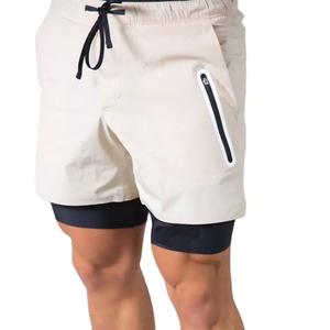 Pantalones Cortos Deportivos DMen de Cintura Alta con Cordón, Secado Rápido, Transpirables, para Gimnasio, Fitness, Correr, Entrenamiento, con Forro Interior - Product Image 5