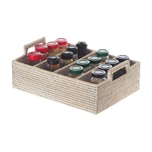 Cesta de Ratán Natural para Cucharas y Tenedores, Hecha a Mano, Ecológica, Moderna, Multiusos, Artex Green Earth, Forma Circular - Product Image 4
