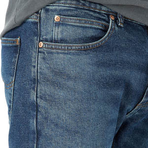 กางเกงยีนส์ขาบานสำหรับผู้ชายกางเกงยีนส์ทรงหลวมแบบเย็บติดดีไซน์ใหม่ล่าสุดออกแบบได้ตามต้องการฤดูร้อน - Product Image 4