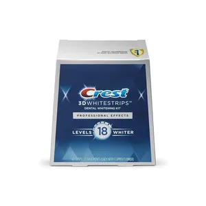 Producto para el cuidado dental de la última colección, tiras blanqueadoras Crest Professional-Level 18 Whitestrips al precio más bajo