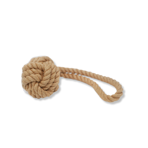 Classic Style Natural Hemp Tug <b>Rope</b> Ball for Dog <b>Exercise</b> and Play - Product Image 1