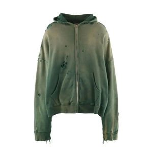 Sweat-shirts à capuche pour hommes de haute qualité personnalisés, surdimensionnés, d'hiver, avec des patchs usés, 100% coton molletonné, sweat-shirts à capuche pour hommes pour l'hiver - Product Image 3