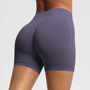 Wholesale Women's Yoga Sets Sportswear Workout High Waist Yoga Fitness 4 Way Stretchable Butt Lifting Breathable Sports Shorts - Product Image 2