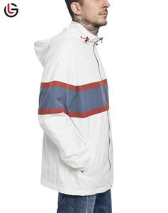 Veste coupe-vent pour homme en gros, nouvelle collection streetwear 2025, personnalisable, devant surélevé, imperméable, respirante, écologique, haute qualité - Product Image 4