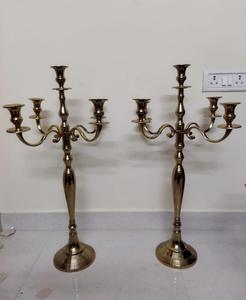 Candelabros de plata de tendencia superior Mejor precio Decoración para el hogar Fiesta de Navidad Celebración Soporte Portavelas Hotel Propósito decorativo - Product Image 2