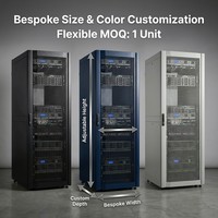 Armoire serveur perforée haute densité premium 48U 19 pouces pour infrastructure IA avec maille de ventilation à 80 %