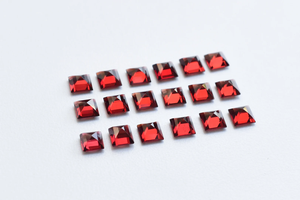 คอลเลกชันที่ดีที่สุดของอัญมณีโกเมนสีแดง8x8มม. หลวมจากผู้ผลิตขายส่งคุณภาพสูง - Product Image 2