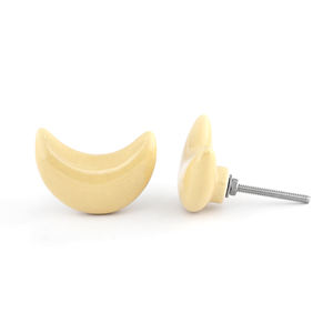 SHUBHAM Lite Yellow Ceramic Drawer Knob with Adjustable Pull <b>Handle</b> for <b>Kitchen</b> <b>Cabinets</b> Bedroom Bathroom Hotel Wardrobe Use - Product Image 2