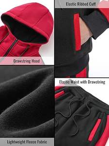 Venta al por mayor de los hombres transpirable de dos piezas chándal logotipo personalizado Joggers pantalones con nuevo diseño impreso colección de invierno - Product Image 5