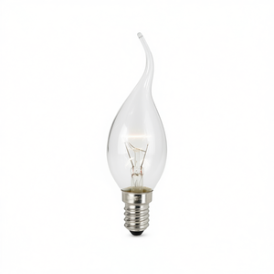 Clear E14 Incandescent <b>Bulb</b> Candle Style - Product Image 2
