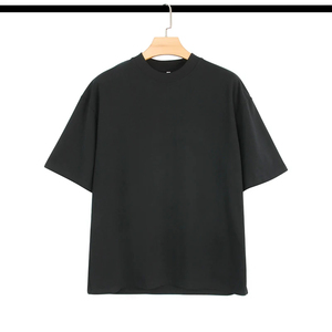 Fast Custom 220gsm Heavyweight 100% Cotton Oversized Fashion Drop Shoulder Men's T-<b>Shirt</b> Anti-pilling O-Neck - Product Image 3