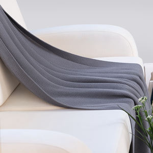 100% algodón orgánico ALINA manta 130*150 manta para el hogar Crochet Cable tejido alta calidad nuevo diseño Ultra suave Manta - Product Image 3