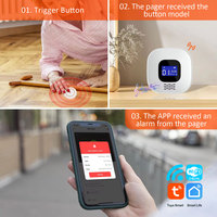 Dispositivo de Llamada de Emergencia con Alarma WiFi Tuya Smart APP, Sistema de Alarma SOS para Cuidadores con Puerto Tipo-C PST-CF206, Superventas