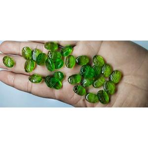 Piedras sueltas de cuarzo peridoto pulido 10x14mm, peridoto natural 10x14mm, gema de peridoto natural - Product Image 1