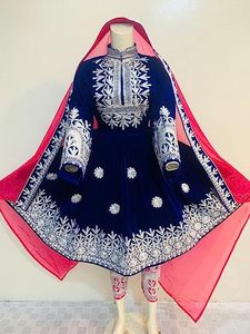 ชุดเดรส kuchi ชนเผ่าวินเทจสไตล์อัฟกานิสถาน/ปากีสถานชุดปาร์ตี้ kuchi แบบดั้งเดิมหลากสีชุดเดรส3046โคจิ - Product Image 4