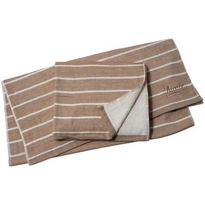 [Wholesale Products] HIORIE Osaka <b>Striped</b> Pattern Gauze <b>Towel</b> 100% Cotton <b>Bath</b> <b>Towel</b> 60cm*130cm Low MOQ Washable Quick Dry Brown - Product Image 1