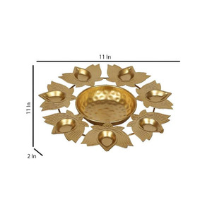 Cuenco Urli colgante Mejora tu decoración con la tradicional artesanía india Flor flotante Urli colgante - Product Image 2