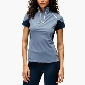 Chemise d'équitation pour femmes, haut d'équitation, coupe ajustée, extensible, manches longues, vêtements de performance pour l'entraînement, l'école d'équitation et les compétitions - Product Image 6