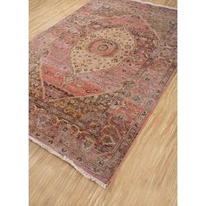 Alfombra de Lana Anudada a Mano Someplace in Time con Patrón de Medallón Rojo y Naranja para Uso Doméstico-EA-3008(Cs-02) - Product Image 2