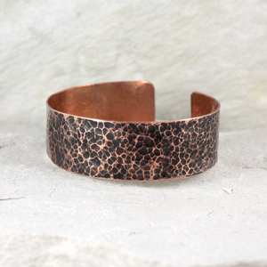 2005 Alaska western <b>copper</b> <b>bracelet</b> rainbow <b>copper</b> cuff flame painted Floral textured <b>Bracelet</b> Jewelry heavy weight <b>bracelet</b> - Product Image 2