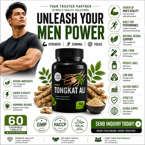 Café Blanc Tongkat Ali de Malaisie Marque Blanche pour Hommes – Arôme Riche, Saveur Classique, Café Instantané, Vente en Gros OEM - Product Image 1