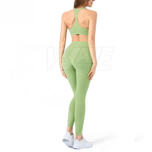 Conjunto de Yoga para Mujer de Alta Calidad Personalizado, Transpirable, con Cierre Elástico en la Cintura, Logotipo Impreso en la Parte Delantera, Diseño de 2 Piezas, Precio Bajo - Product Image 3
