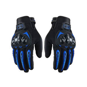 Best Quality Custom Logo Full <b>Finger</b> Men's Motorbike Gloves / Comfortable Fit Unique Design Motorbike Gloves - Product Image 1