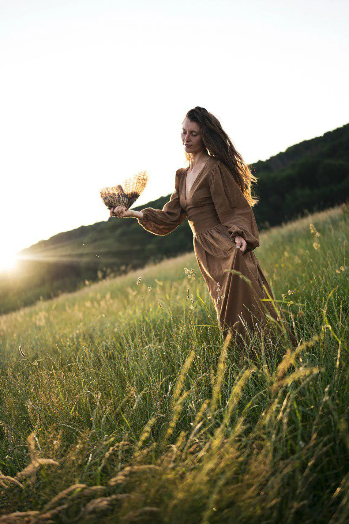 earthy boho dress Emie Boho Fitted Wedding Dress