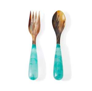 Ensemble de couverts en bois faits à la main avec finition en émail couverts décoratifs pour salade pour hôtel, restauration à domicile - Product Image 6