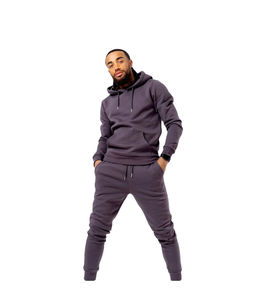 Customized Logo Printed 100% Cotton Men Flared Tracksuits / New Fashion Tracksuit 2 Piece Flared <b>Pants</b> and Hoodies Sets - Product Image 1