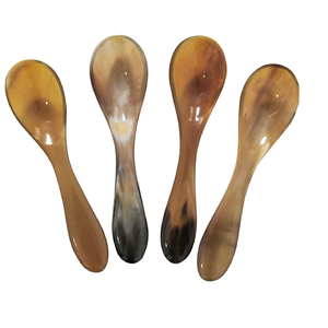 Cuchara de Servir de Cuerno de Color Natural, Fabricada en India, Últimos Gadgets de Cocina, Cubertería, Vajilla, Juego de Cubiertos - Product Image 2