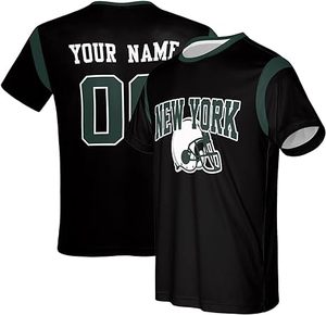 Camiseta de Fútbol Americano Sublimada Personalizada con Nombre y Número, Ropa Deportiva de Secado Rápido para Entrenamiento para Hombre - Product Image 2