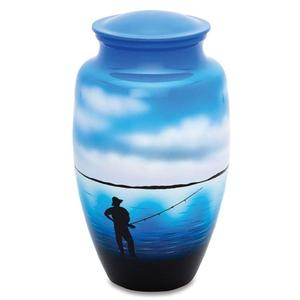 Urne de crémation de phare Urnes commémoratives pour adultes les plus tendances pour les cendres de souvenir Prix compétitif Urnes en métal faites à la main à vendre - Product Image 5