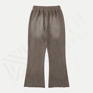 Pantalones Deportivos de Chándal, Estilo Jogger, Personalizados, de Felpa Gruesa de 500 GSM, con Logotipo Estampado, Pierna Ancha, Holgados, con Bajo Acampanado - Product Image 2