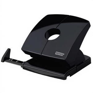 Perforadora NOVUS B 230 de 8 cm, Capacidad para 30 Hojas (80 g/m²), Negra con Guía - Product Image 2