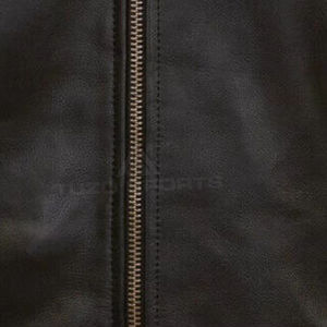 Chaqueta de Cuero para Hombre de Alta Calidad, Personalizada, con Cuello Alto, Ecológica, Suministro Directo de Fábrica, Disponible en Colores y Tallas - Product Image 4