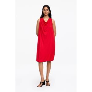 Vestido Drapeado Tipo Globo para Mujer, Estilo Casual Elegante, Sin Tirantes, Cintura Natural, Transpirable, con Recortes, Disponible en Talla Grande XL - Product Image 1