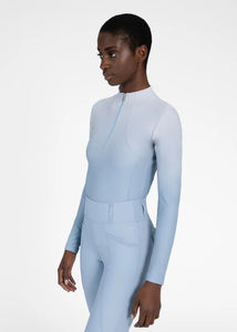 Camiseta de equitación para mujer, ligera, transpirable, de tejido elástico, deportiva y elegante, que absorbe la humedad. - Product Image 2