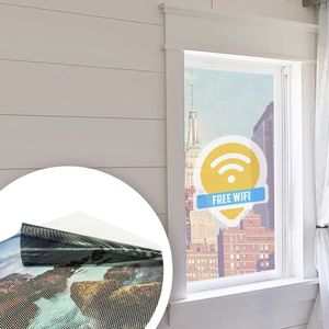 Mesh <b>Vinyl</b> <b>Wall</b> Stickers with UV Printing - Product Image 1