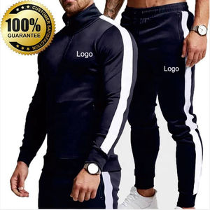 Conjunto Deportivo de Dos Piezas para Hombre con Logotipo Personalizado, Top Corto de Gimnasio y Sudadera con Capucha Extra Grande, Pantalones Deportivos con Estampado Sólido Ecológico - Product Image 1
