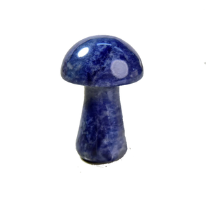 Herramienta de masaje de desguace corporal Gua Sha de sodalita de alta calidad, hongo de cristal Natural para piedras preciosas faciales, otras artesanías de cristal - Product Image 4