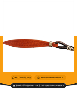 Rwhide Show Romel-Rapunzel Natural trenzada a mano, con tuerca de cerezo, con diseño complejo, SRM170 - Product Image 6