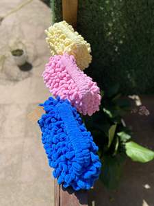 Fait à la main élégant pour rose Crochet nuage moelleux pochette sac à main femmes Shaggy pochette sac à main tricoté à la main sac gonflé - Product Image 5