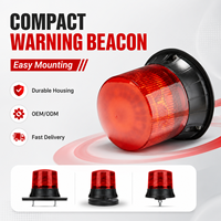 SENKEN 18 LED High Brightness Strobe Warning Light Magnetic Beacon Emergency Flashing Safety Lamp with Amber Dome