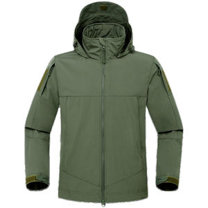 Chaqueta táctica de camuflaje personalizada de primera calidad para hombre, impermeable, a prueba de viento, Softshell, cierre de cremallera - Product Image 5